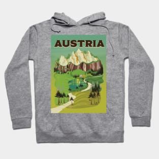 Austrian vintage travel poster Hoodie